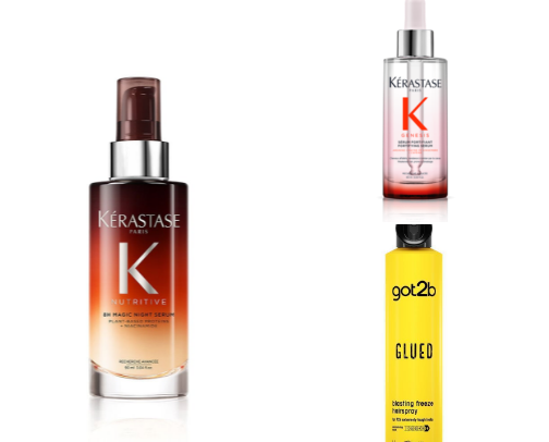 Hair products & accessories cover photo collage