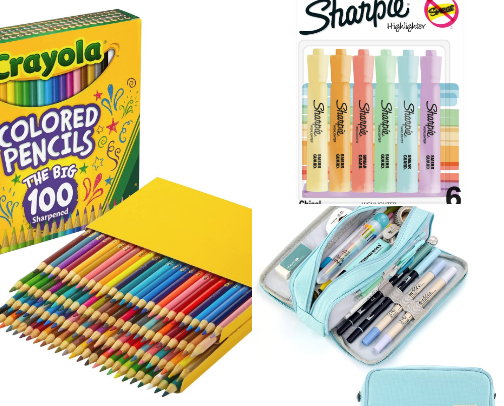 Back to school ESSENTIALS from a rising senior in high school cover photo collage