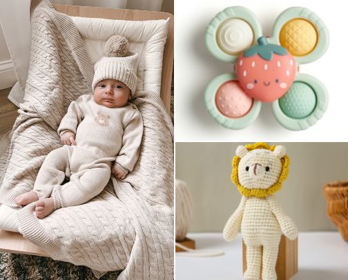 Baby must haves 🍼 cover photo collage