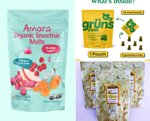 Top healthy toddler snacks cover photo collage