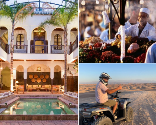 Marrakesh, Morocco cover photo collage