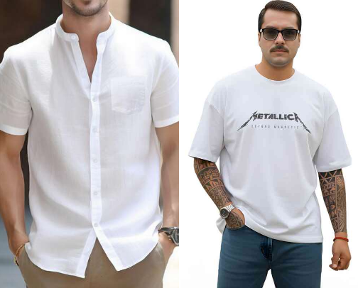 MEN’S CASUAL TOPS ESSENTIALS cover photo collage