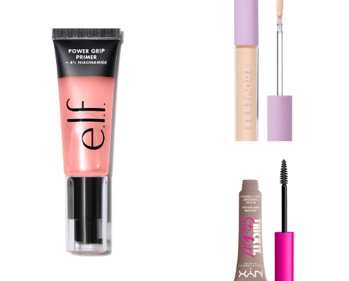 what’s in my makeup bag as a college student cover photo collage