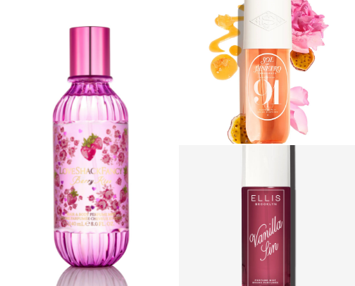 body mists cover photo collage