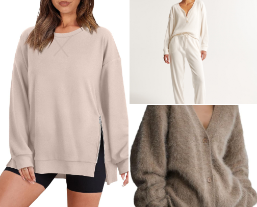 Cute Enough to Go Out, Comfy Enough to Stay In ☁️ cover photo collage