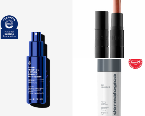Recommended skincare products😍 cover photo collage