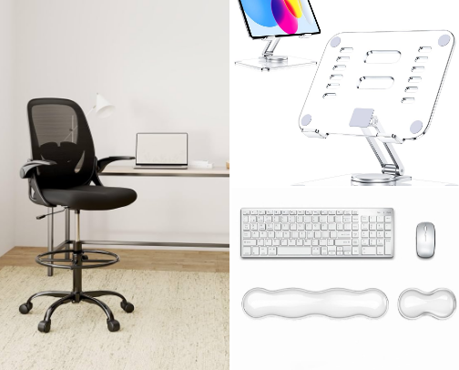 Budget-Friendly Items to Keep Your Home Office Clean, Comfortable and Organised cover photo collage