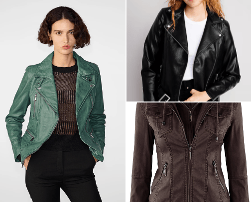 THE ULTIMATE FALL STAPLE: A SLEEK LEATHER JACKET cover photo collage