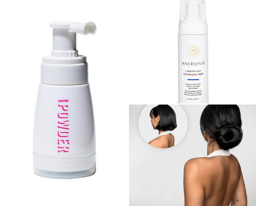 Fine hair care and beauty products cover photo collage