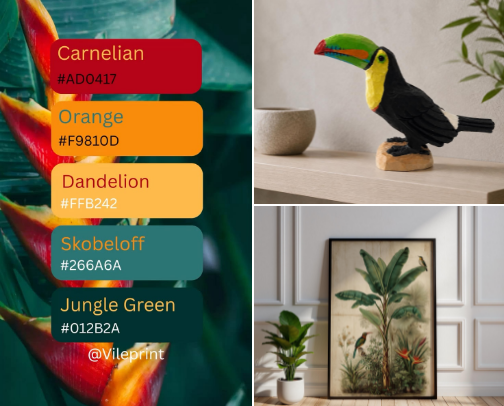 1970s Tropical Modernism cover photo collage