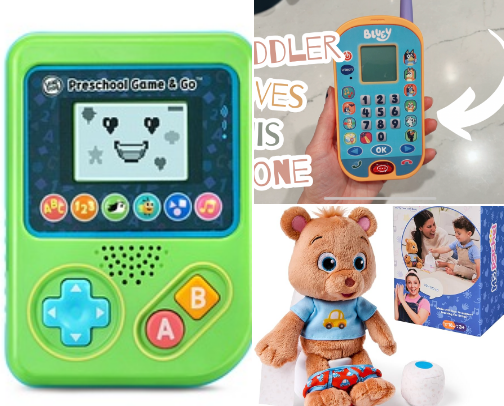 Educational toys for babies and toddlers cover photo collage