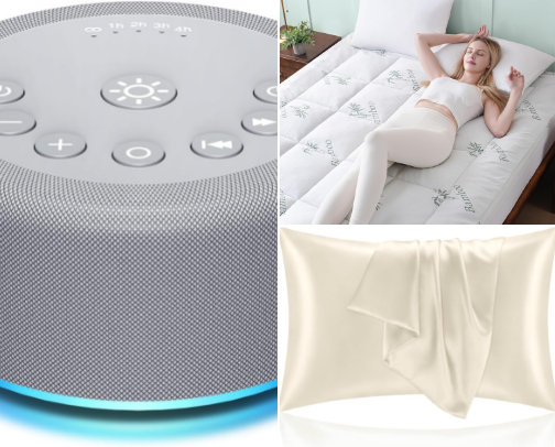 Perimenopause Sleep Essentials cover photo collage