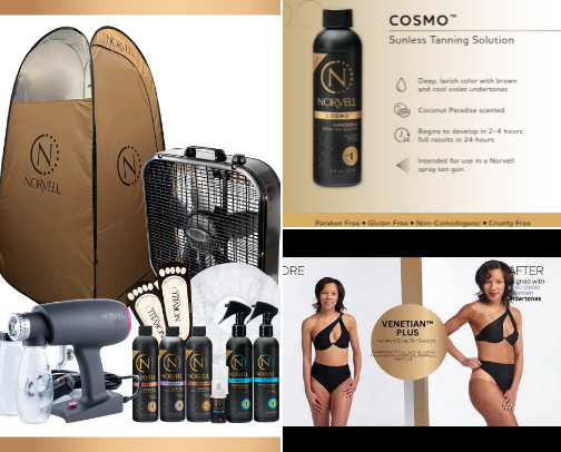 Tanning Essentials cover photo collage
