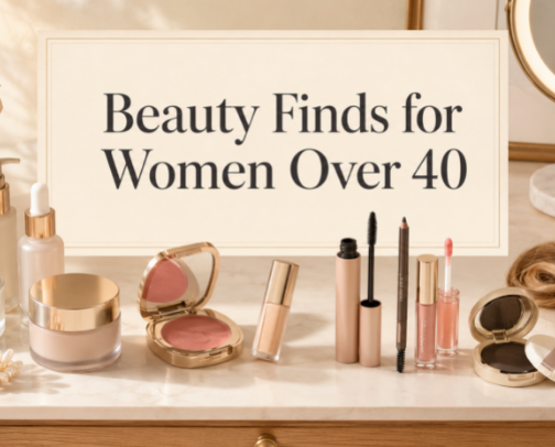 Beauty Finds for Women Over 40 cover photo collage