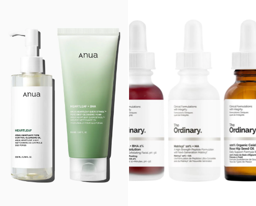 Products I'd like to try for my acne-prone skin cover photo collage