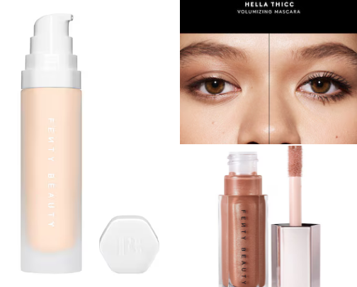 make up with quality products👄 cover photo collage