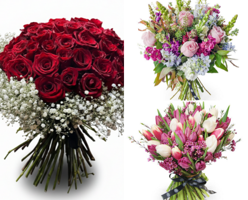 Petals for Your Valentine:                                             Floral Gifts That Wow cover photo collage