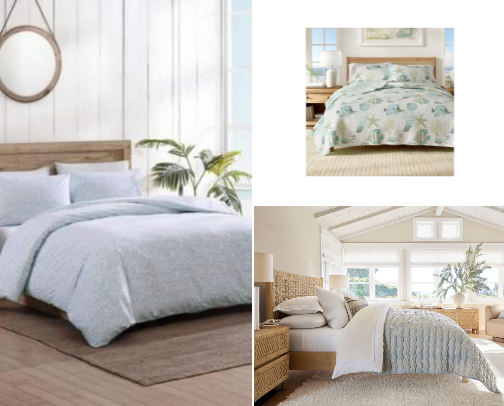 🌊 What you’ll find in my coastal home🩵🌊🐠

Dreamy coastal bedding for creating a beautiful, relaxed bedroom. 🤍 I’m sharing my favorite quilts, comforters, duvet covers, coverlets and bedding sets—from affordable finds to splurge-worthy favorites. Think soft blues, crisp whites, pretty patterns and beautiful textures for that light, airy, elevated beach-house look. ✨ cover photo collage