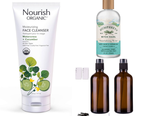 My Simple Crunchy Skincare Routine cover photo collage