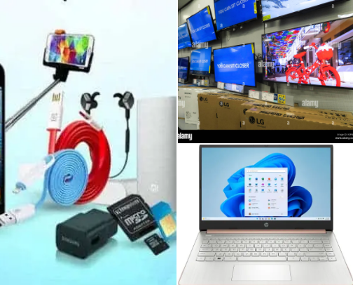 Tech & Electronics. cover photo collage