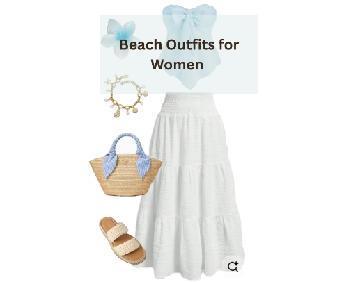 Beach Outfits for Women 2026 🌊🤍 cover photo collage