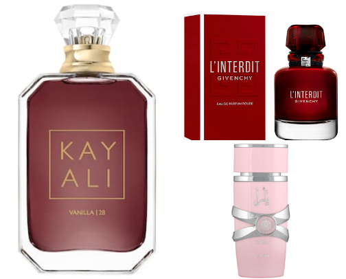 my fav baddie fragrances cover photo collage