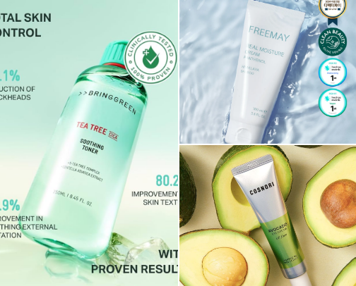 K-beauty skincare popular in Korea ✨️ cover photo collage