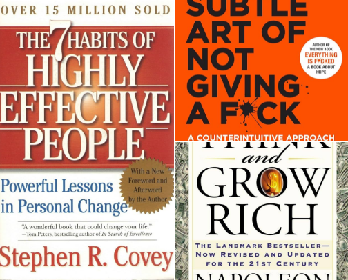 Best Self-Help Books cover photo collage