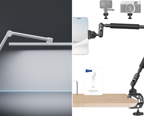 Filming accessories for YouTube and Social Media cover photo collage