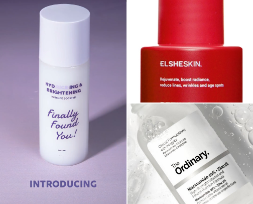 skincare products i actually use✨ cover photo collage