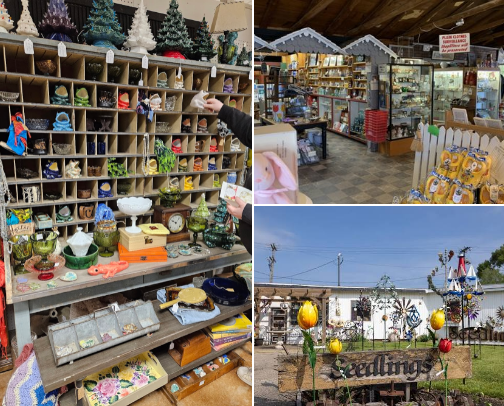 best thrift and antique spots! cover photo collage