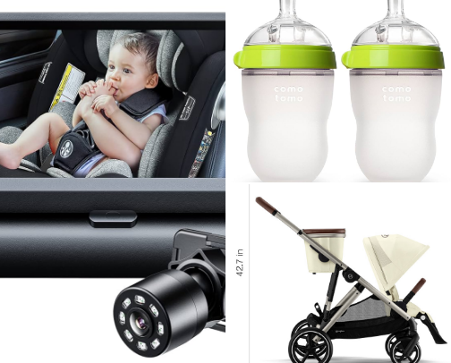 New born necessities cover photo collage