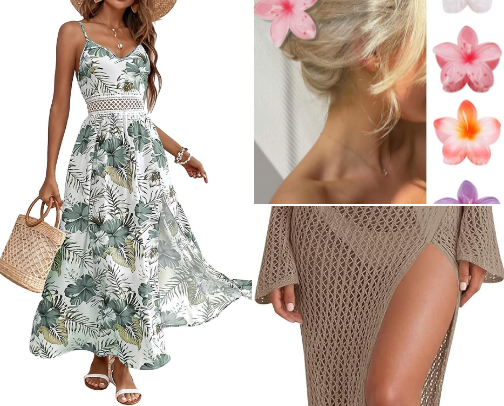 Tropical Summer Vacay Looks 🌺🌴🍹 cover photo collage