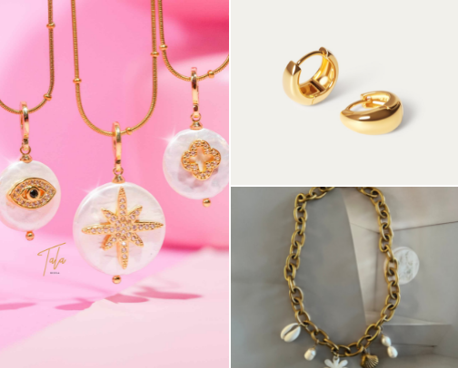 15 trendy affordable earrings & necklaces ✨ cover photo collage