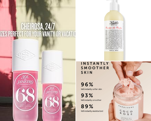 "Clean girl" aesthetic cover photo collage