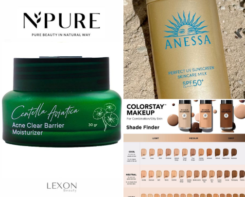 Oily skin makeup (from prep to last step +tips)✨ cover photo collage