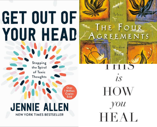 Books That’ll Level You Up- Mind, Heart, & Hustle cover photo collage