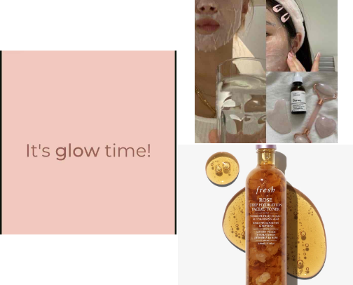 affordable skincare for every day🤍 cover photo collage