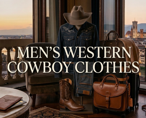 Men’s Western Cowboy Clothes cover photo collage