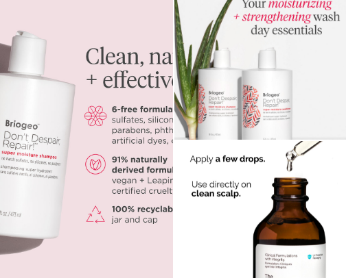 Long Healthy Haircare cover photo collage