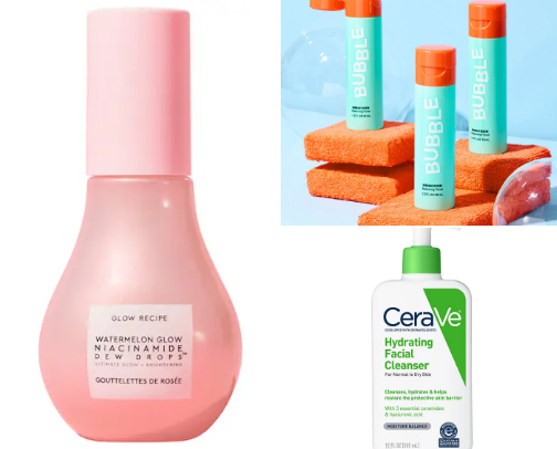 Skin care cover photo collage