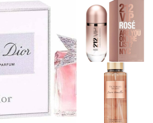 Perfect parfume for summer cover photo collage