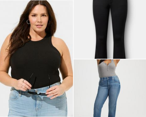 Plus Size Fashion Basics (Flattering, Wear-On-Repeat Staples) cover photo collage