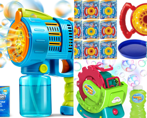 Summer toys cover photo collage