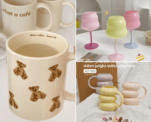 Cute & Aesthetic Mug cover photo collage