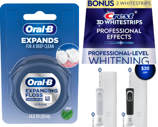 Oral care cover photo collage