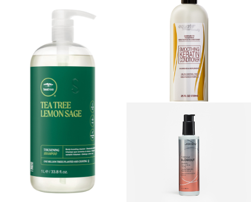 Hair Care products cover photo collage