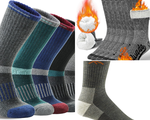 Best Wool Socks on Amazon: Merino Wool Hiking Socks for Men and Women cover photo collage