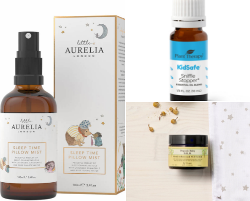 My new listDream Scents for Mama & Baby – Natural Calm for Bedtime Bliss cover photo collage