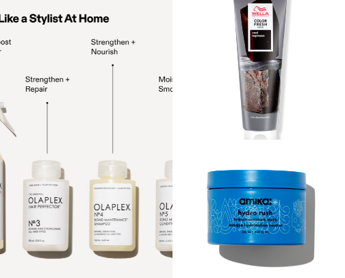 Favorite hair products cover photo collage